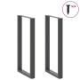 Patas mesa centro forma U 2uds acero antracita 60x(110-111) cm de , Patas para mesas - Ref: Foro24-4013250, Precio: 101,70 €,...