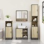 Set de muebles de baño 2 pzas madera contrachapada roble Sonoma de , Muebles de baño - Ref: Foro24-3300936, Precio: 151,56 €,...