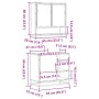 Set de muebles de baño 2 pzas madera contrachapada roble Sonoma de , Muebles de baño - Ref: Foro24-3300936, Precio: 151,56 €,...