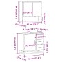 Set de muebles baño 2 pzas madera contrachapada marrón roble de , Muebles de baño - Ref: Foro24-3300929, Precio: 166,24 €, De...