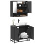 Juego de muebles de baño 2 pzas madera contrachapada negro de , Muebles de baño - Ref: Foro24-3300915, Precio: 145,32 €, Desc...