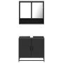 Juego de muebles de baño 2 pzas madera contrachapada negro de , Muebles de baño - Ref: Foro24-3300915, Precio: 145,32 €, Desc...