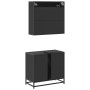 Juego de muebles de baño 2 pzas madera contrachapada negro de , Muebles de baño - Ref: Foro24-3300915, Precio: 145,32 €, Desc...