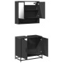 Juego de muebles de baño 2 pzas madera contrachapada negro de , Muebles de baño - Ref: Foro24-3300915, Precio: 145,32 €, Desc...