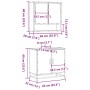 Juego de muebles de baño 2 pzas madera contrachapada negro de , Muebles de baño - Ref: Foro24-3300915, Precio: 145,32 €, Desc...