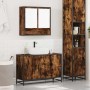 Set de muebles baño 2 pzas madera contrachapada roble ahumado de , Muebles de baño - Ref: Foro24-3300922, Precio: 160,88 €, D...