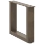 Patas de mesa centro forma U 2uds acero natural 40x(30-31) cm de , Patas para mesas - Ref: Foro24-4013135, Precio: 48,40 €, D...