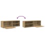 Mueble de TV madera de ingeniería roble artesanal 120x34x37 cm de , Muebles TV - Ref: Foro24-855973, Precio: 77,19 €, Descuen...