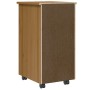 Cajonera con ruedas MOSS madera maciza pino marrón miel de , Taquillas y armarios de almacenamiento - Ref: Foro24-4015783, Pr...
