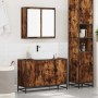 Set de muebles baño 2 pzas madera contrachapada roble ahumado de , Muebles de baño - Ref: Foro24-3300892, Precio: 159,05 €, D...