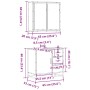 Set de muebles baño 2 pzas madera contrachapada marrón roble de , Muebles de baño - Ref: Foro24-3300899, Precio: 156,49 €, De...