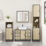 Set de muebles de baño 2 pzas madera contrachapada roble Sonoma de , Muebles de baño - Ref: Foro24-3300901, Precio: 196,02 €,...