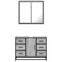 Set de muebles de baño 2 pzas madera contrachapada gris sonoma de , Muebles de baño - Ref: Foro24-3300903, Precio: 210,49 €, ...