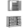 Set de muebles de baño 2 pzas madera contrachapada gris sonoma de , Muebles de baño - Ref: Foro24-3300903, Precio: 210,49 €, ...