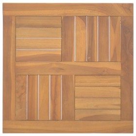 Tablero de mesa cuadrado madera maciza de teca 50x50x2,5 cm de vidaXL, Tableros para mesas - Ref: Foro24-316156, Precio: 63,7...