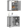 Set de muebles de baño 2 pzas madera contrachapada gris sonoma de , Muebles de baño - Ref: Foro24-3300908, Precio: 158,00 €, ...