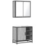 Set de muebles de baño 2 pzas madera contrachapada gris sonoma de , Muebles de baño - Ref: Foro24-3300908, Precio: 158,00 €, ...