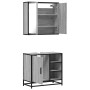 Set de muebles de baño 2 pzas madera contrachapada gris sonoma de , Muebles de baño - Ref: Foro24-3300908, Precio: 158,00 €, ...