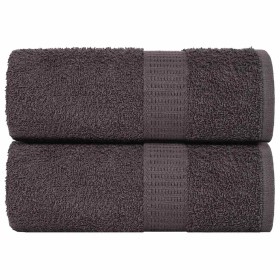 Toallitas de baño 2 uds antracita 15x21 cm 360 gsm 100% algodón de , Toallas - Ref: Foro24-136669, Precio: 10,81 €, Descuento: %