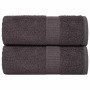 Toallitas de baño 2 uds antracita 15x21 cm 360 gsm 100% algodón de , Toallas - Ref: Foro24-136669, Precio: 10,81 €, Descuento: %