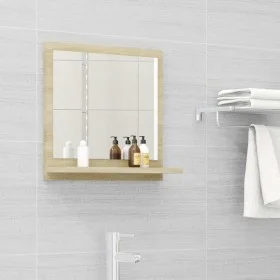Espejo de baño madera contrachapada color roble 40x10,5x37 cm de vidaXL, Tocadores de baño - Ref: Foro24-804556, Precio: 25,7...