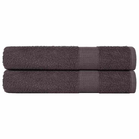 Toallas 2 uds 100% algodón antracita 100x200 cm 600 gsm de , Toallas - Ref: Foro24-136697, Precio: 41,14 €, Descuento: %