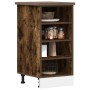 Armario de horno madera ingeniería roble ahumado 40x44,5x81,5cm de , Armarios de cocina - Ref: Foro24-854206, Precio: 62,29 €...