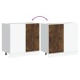 Mueble bajo de cocina porto roble ahumado madera reconstituida de , Armarios de cocina - Ref: Foro24-854303, Precio: 83,93 €,...