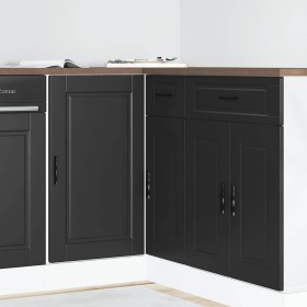 Mueble bajo de cocina Porto madera contrachapada negro de , Armarios de cocina - Ref: Foro24-854299, Precio: 78,93 €, Descuen...