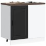Mueble bajo de cocina Porto madera contrachapada negro de , Armarios de cocina - Ref: Foro24-854299, Precio: 78,93 €, Descuen...