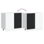 Mueble bajo de cocina Porto madera contrachapada negro de , Armarios de cocina - Ref: Foro24-854299, Precio: 78,93 €, Descuen...
