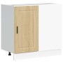Mueble bajo de cocina porto roble sonoma madera reconstituida de , Armarios de cocina - Ref: Foro24-854301, Precio: 81,30 €, ...