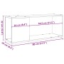 Mueble de TV madera de ingeniería roble artisan 80x24x32 cm de , Muebles TV - Ref: Foro24-856733, Precio: 34,61 €, Descuento: %