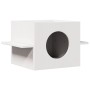 Casa para gatos de madera maciza de pino blanco 51x35x30 cm de , Mobiliario para gatos - Ref: Foro24-859305, Precio: 40,56 €,...