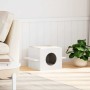 Casa para gatos de madera maciza de pino blanco 51x35x30 cm de , Mobiliario para gatos - Ref: Foro24-859305, Precio: 40,56 €,...