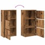 Estantería madera de ingeniería color envejecido 40x24x77 cm de , Librerías y estanterías - Ref: Foro24-860371, Precio: 49,99...