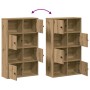 Estantería de madera de ingeniería roble artisan 60x24x101,5 cm de , Librerías y estanterías - Ref: Foro24-860399, Precio: 81...