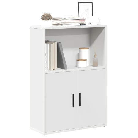 Estantería de madera de ingeniería blanca 60x24x85 cm de , Librerías y estanterías - Ref: Foro24-860409, Precio: 56,60 €, Des...