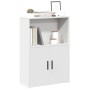 Estantería de madera de ingeniería blanca 60x24x85 cm de , Librerías y estanterías - Ref: Foro24-860409, Precio: 56,60 €, Des...