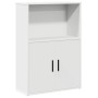 Estantería de madera de ingeniería blanca 60x24x85 cm de , Librerías y estanterías - Ref: Foro24-860409, Precio: 56,60 €, Des...