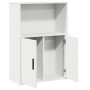 Estantería de madera de ingeniería blanca 60x24x85 cm de , Librerías y estanterías - Ref: Foro24-860409, Precio: 56,60 €, Des...