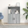 Estantería de madera de ingeniería gris sonoma 60x24x85 cm de , Librerías y estanterías - Ref: Foro24-860414, Precio: 64,98 €...