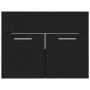 Armario para lavabo madera contrachapada negro 60x38,5x46 cm de vidaXL, Muebles de baño - Ref: Foro24-804648, Precio: 40,57 €...