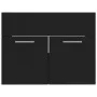 Armario para lavabo madera contrachapada negro 60x38,5x46 cm de vidaXL, Muebles de baño - Ref: Foro24-804648, Precio: 40,08 €...