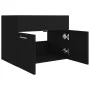 Armario para lavabo madera contrachapada negro 60x38,5x46 cm de vidaXL, Muebles de baño - Ref: Foro24-804648, Precio: 40,08 €...