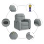 Sillón reclinable de masaje de tela gris claro de , Sillones - Ref: Foro24-4015690, Precio: 204,87 €, Descuento: %