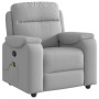 Sillón de masaje reclinable de tela gris nube de , Sillones - Ref: Foro24-4015699, Precio: 206,38 €, Descuento: %