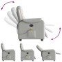 Sillón de masaje reclinable de tela gris nube de , Sillones - Ref: Foro24-4015699, Precio: 206,38 €, Descuento: %