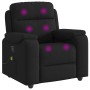 Sillón reclinable de masaje de tela negro de , Sillones - Ref: Foro24-4015692, Precio: 256,21 €, Descuento: %
