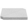 Placa de peso para sombrilla 2 uds granito gris triangular 14kg de , Bases para sombrillas - Ref: Foro24-4100002, Precio: 76,...
